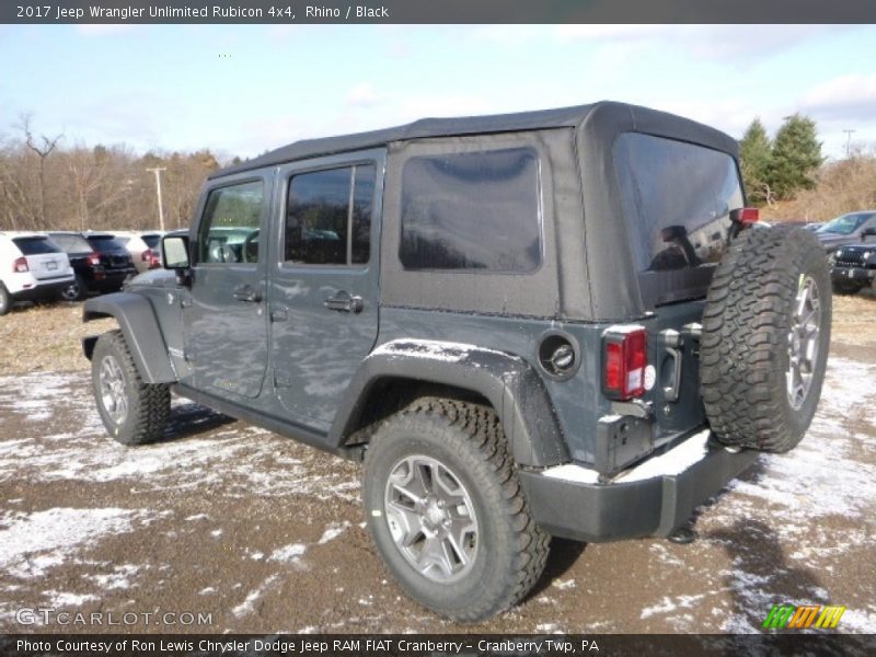 Rhino / Black 2017 Jeep Wrangler Unlimited Rubicon 4x4