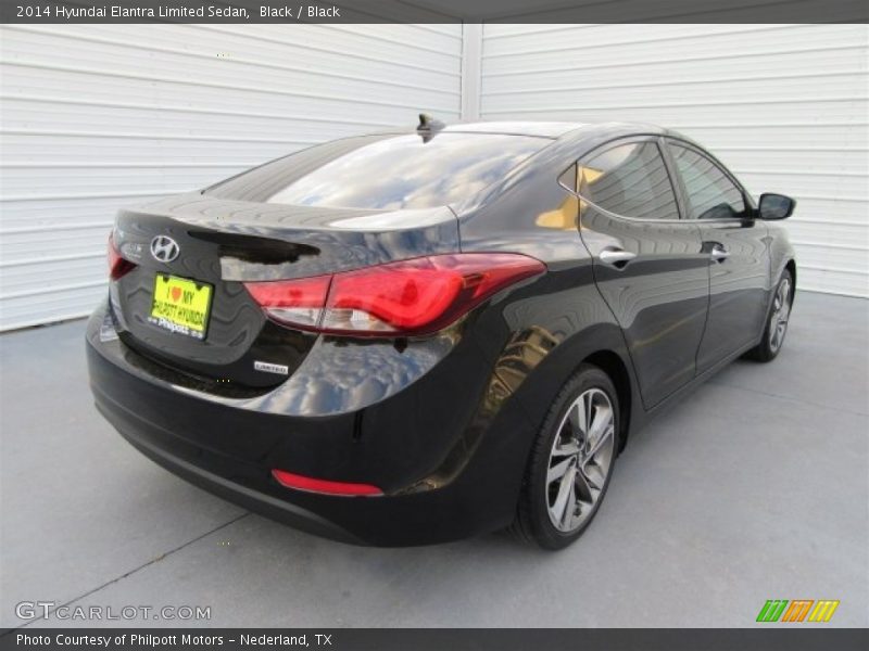 Black / Black 2014 Hyundai Elantra Limited Sedan