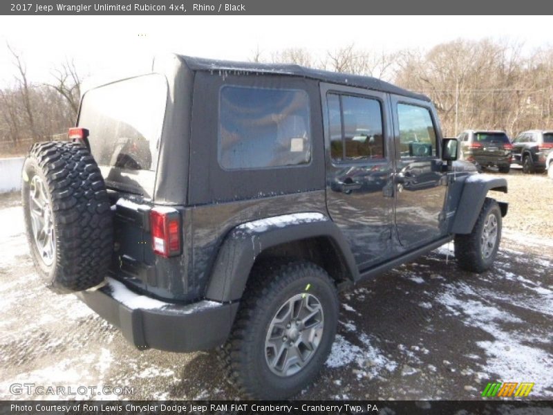 Rhino / Black 2017 Jeep Wrangler Unlimited Rubicon 4x4