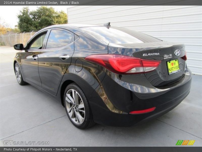 Black / Black 2014 Hyundai Elantra Limited Sedan