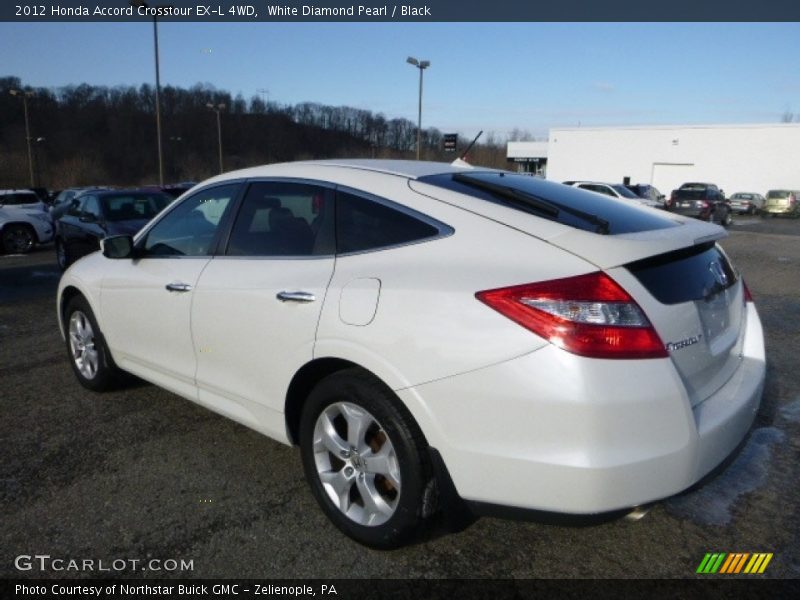 White Diamond Pearl / Black 2012 Honda Accord Crosstour EX-L 4WD