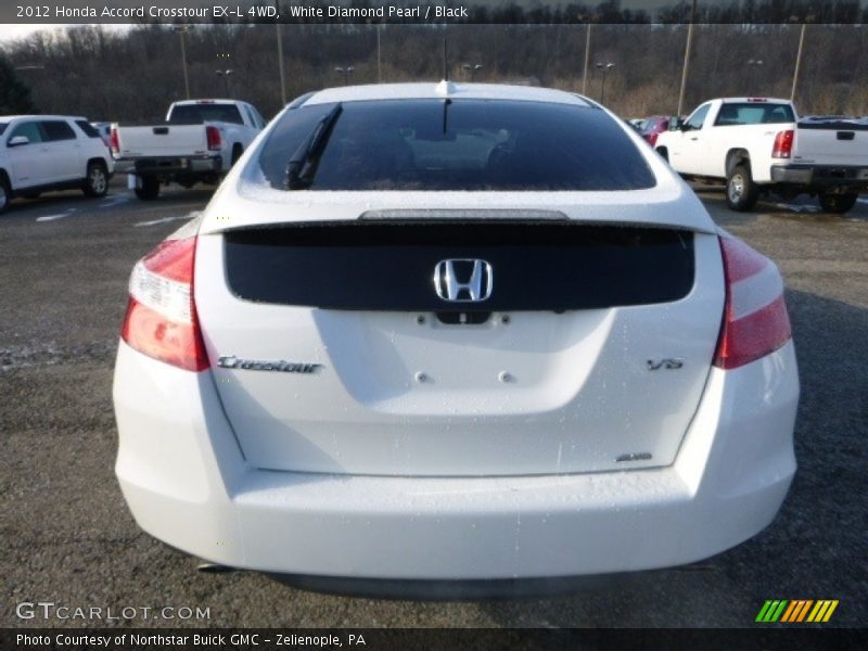 White Diamond Pearl / Black 2012 Honda Accord Crosstour EX-L 4WD