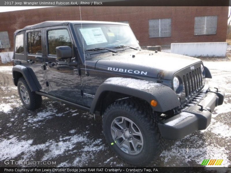 Rhino / Black 2017 Jeep Wrangler Unlimited Rubicon 4x4