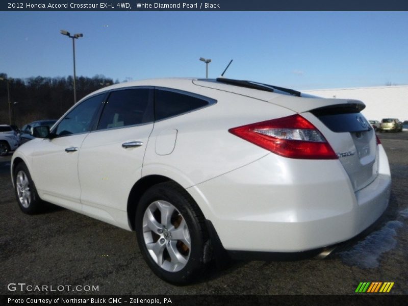 White Diamond Pearl / Black 2012 Honda Accord Crosstour EX-L 4WD