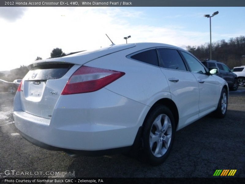 White Diamond Pearl / Black 2012 Honda Accord Crosstour EX-L 4WD