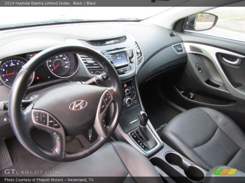 Black / Black 2014 Hyundai Elantra Limited Sedan