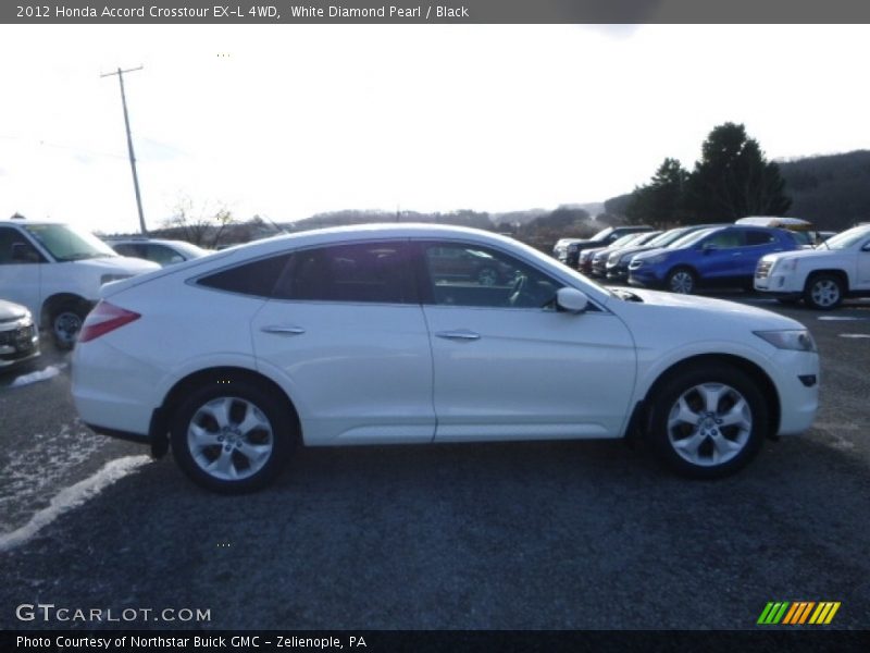 White Diamond Pearl / Black 2012 Honda Accord Crosstour EX-L 4WD