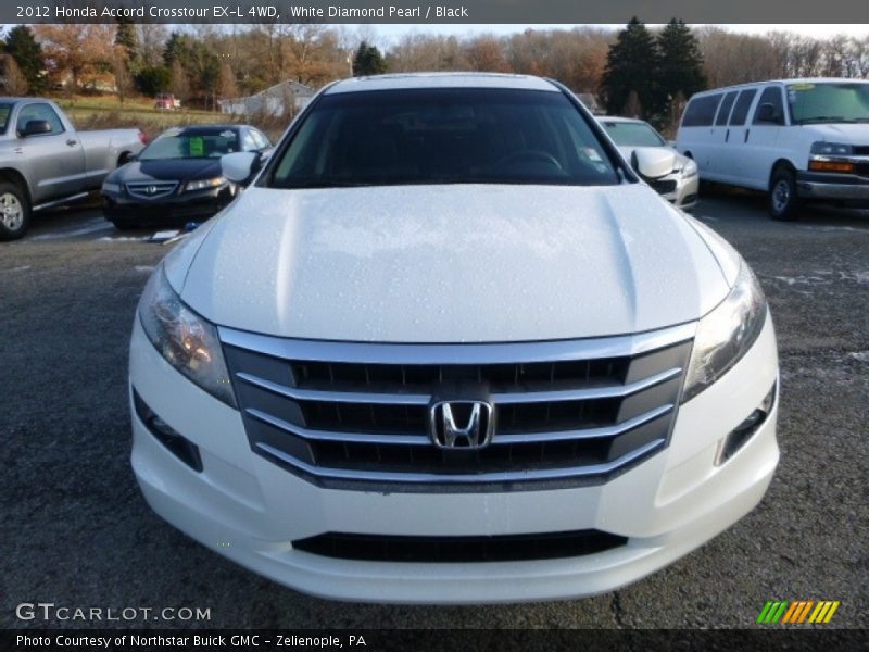 White Diamond Pearl / Black 2012 Honda Accord Crosstour EX-L 4WD