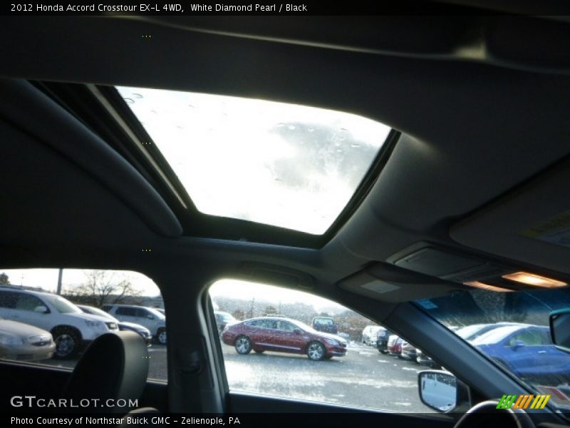 White Diamond Pearl / Black 2012 Honda Accord Crosstour EX-L 4WD