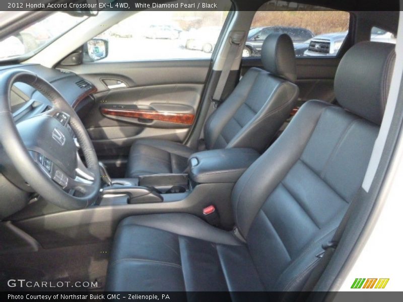 White Diamond Pearl / Black 2012 Honda Accord Crosstour EX-L 4WD