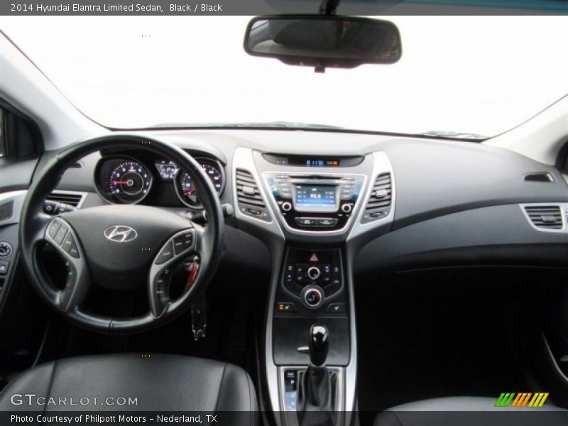 Black / Black 2014 Hyundai Elantra Limited Sedan