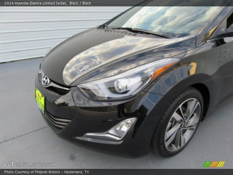 Black / Black 2014 Hyundai Elantra Limited Sedan