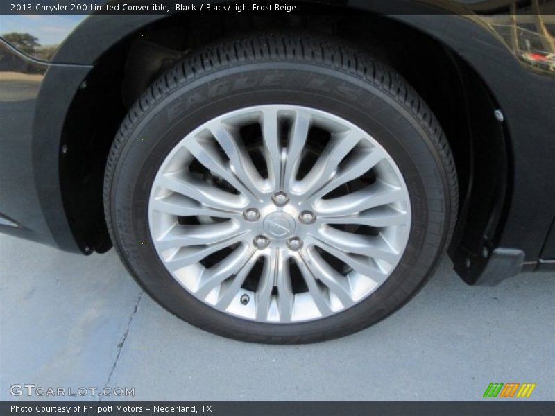 Black / Black/Light Frost Beige 2013 Chrysler 200 Limited Convertible