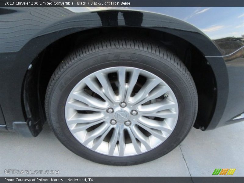 Black / Black/Light Frost Beige 2013 Chrysler 200 Limited Convertible