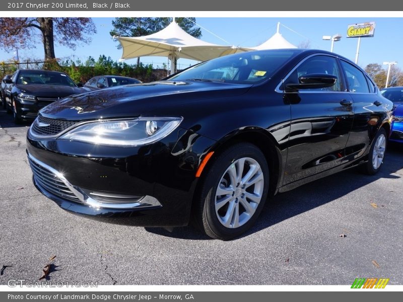 Black / Black 2017 Chrysler 200 Limited