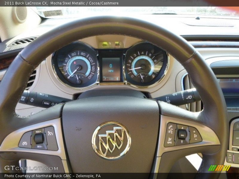 Mocha Steel Metallic / Cocoa/Cashmere 2011 Buick LaCrosse CX