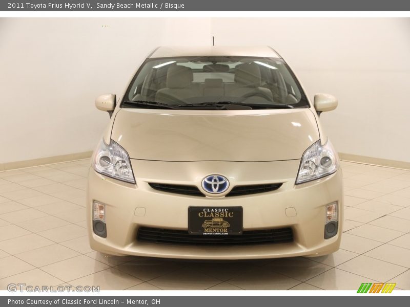Sandy Beach Metallic / Bisque 2011 Toyota Prius Hybrid V