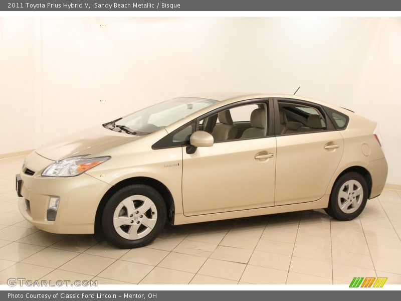 Sandy Beach Metallic / Bisque 2011 Toyota Prius Hybrid V