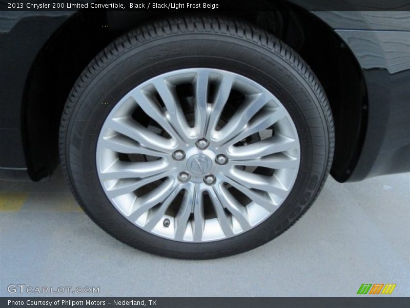 Black / Black/Light Frost Beige 2013 Chrysler 200 Limited Convertible