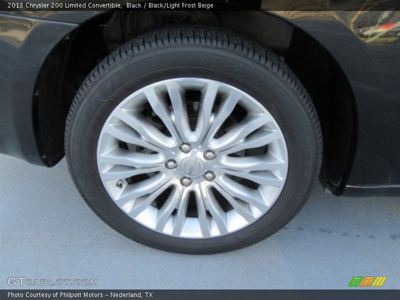 Black / Black/Light Frost Beige 2013 Chrysler 200 Limited Convertible