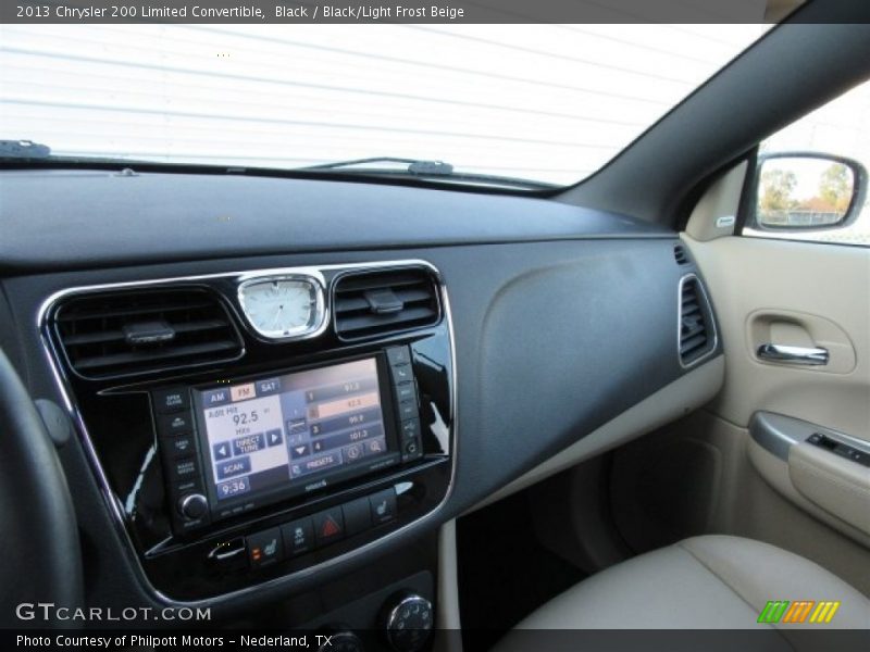 Black / Black/Light Frost Beige 2013 Chrysler 200 Limited Convertible