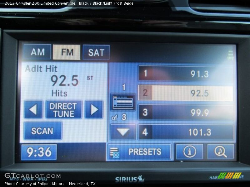 Black / Black/Light Frost Beige 2013 Chrysler 200 Limited Convertible