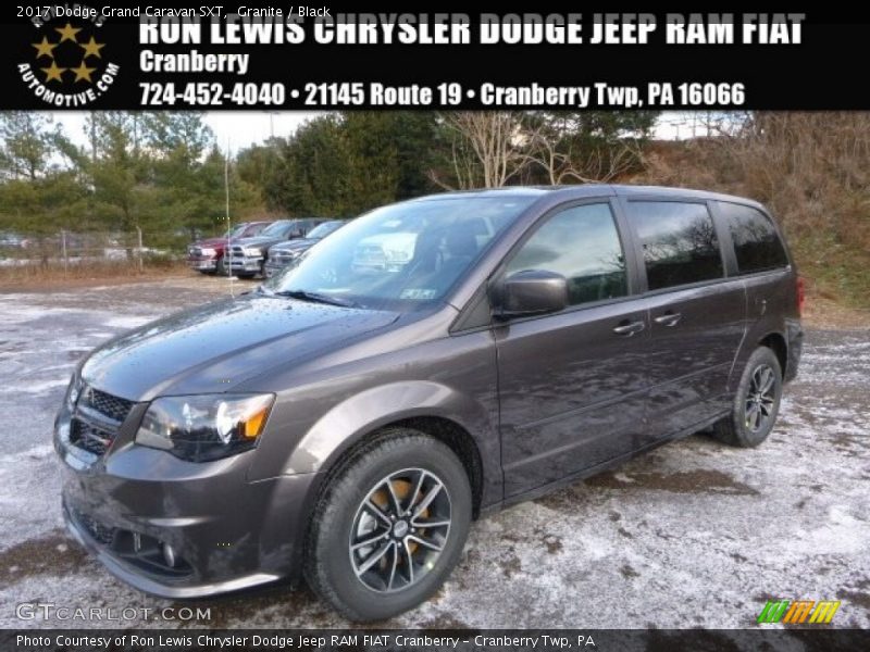 Granite / Black 2017 Dodge Grand Caravan SXT