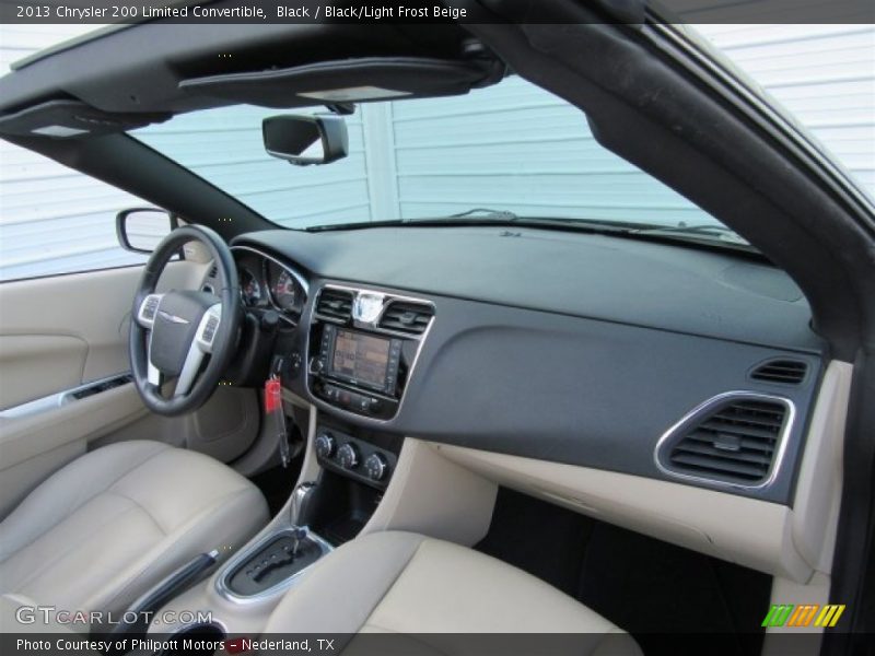 Black / Black/Light Frost Beige 2013 Chrysler 200 Limited Convertible