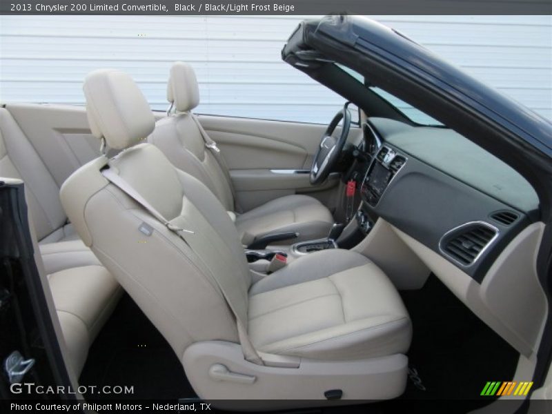 Black / Black/Light Frost Beige 2013 Chrysler 200 Limited Convertible