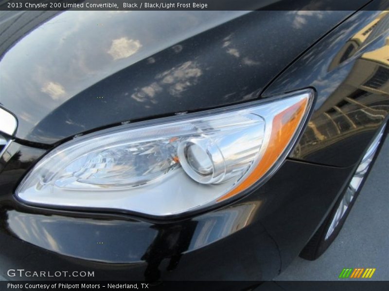 Black / Black/Light Frost Beige 2013 Chrysler 200 Limited Convertible