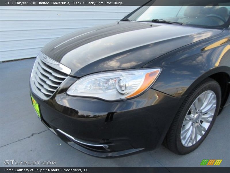 Black / Black/Light Frost Beige 2013 Chrysler 200 Limited Convertible