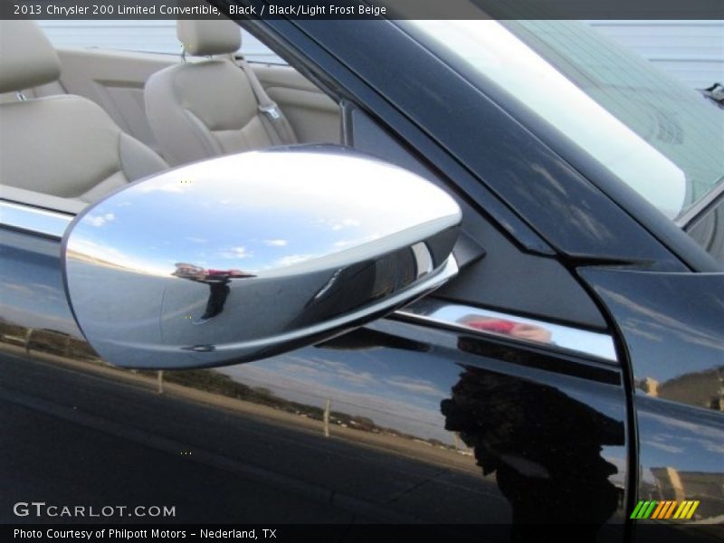 Black / Black/Light Frost Beige 2013 Chrysler 200 Limited Convertible