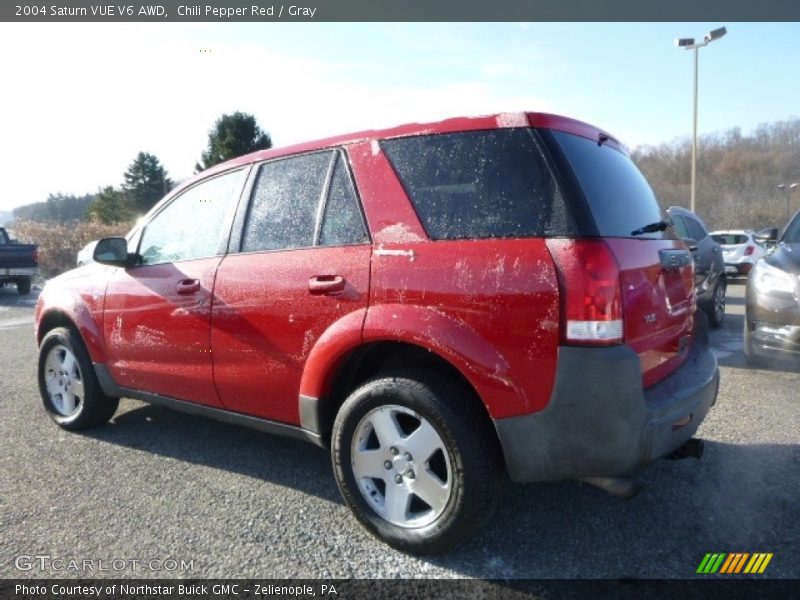 Chili Pepper Red / Gray 2004 Saturn VUE V6 AWD