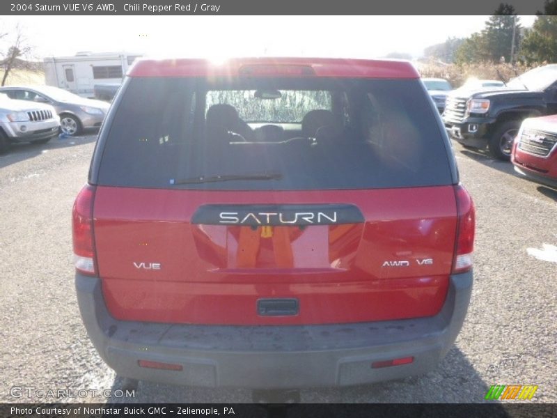 Chili Pepper Red / Gray 2004 Saturn VUE V6 AWD