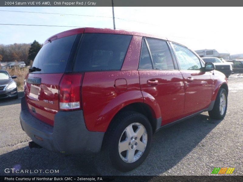 Chili Pepper Red / Gray 2004 Saturn VUE V6 AWD