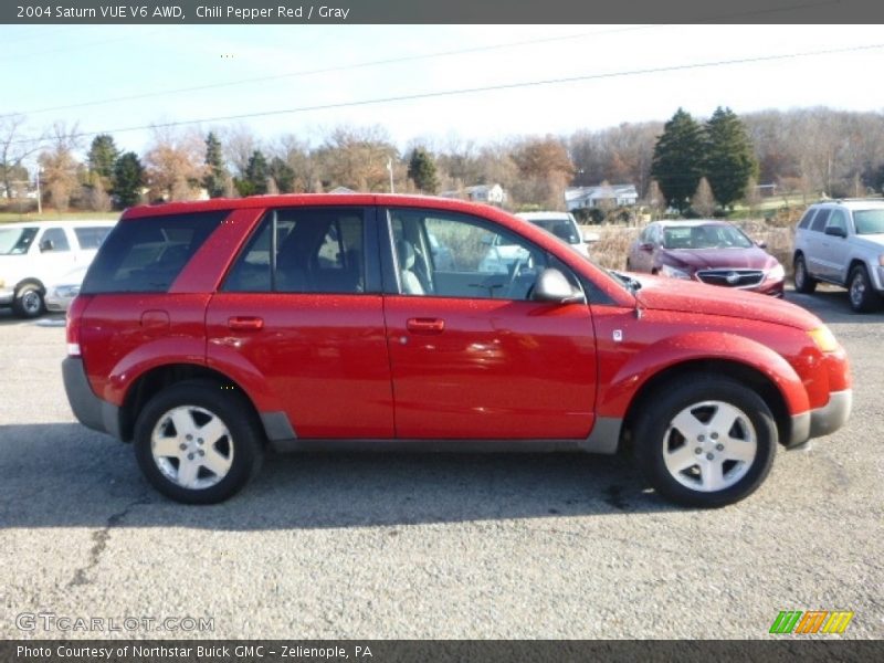 Chili Pepper Red / Gray 2004 Saturn VUE V6 AWD