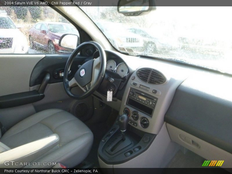 Chili Pepper Red / Gray 2004 Saturn VUE V6 AWD