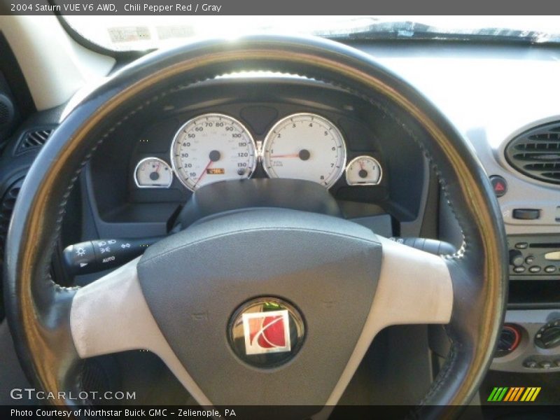 Chili Pepper Red / Gray 2004 Saturn VUE V6 AWD