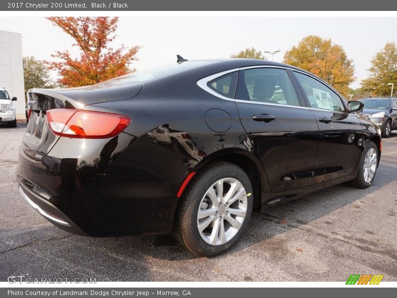 Black / Black 2017 Chrysler 200 Limited