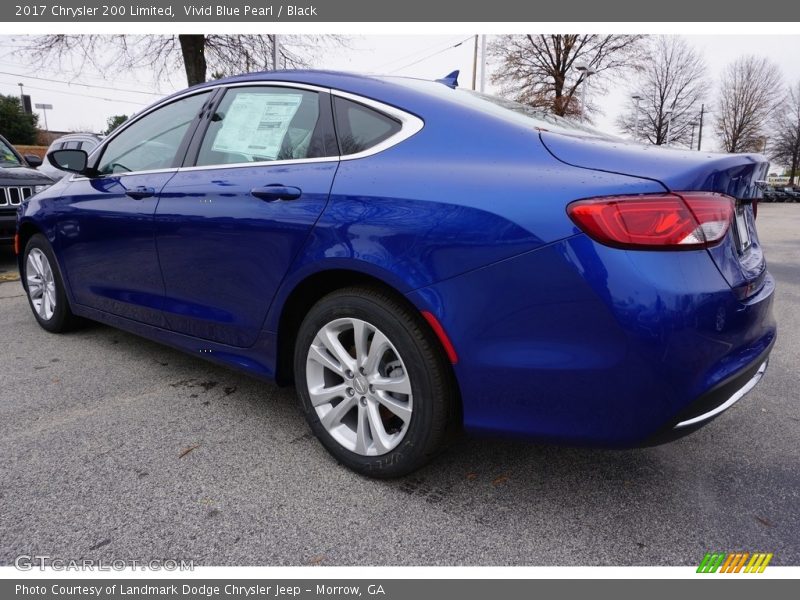 Vivid Blue Pearl / Black 2017 Chrysler 200 Limited