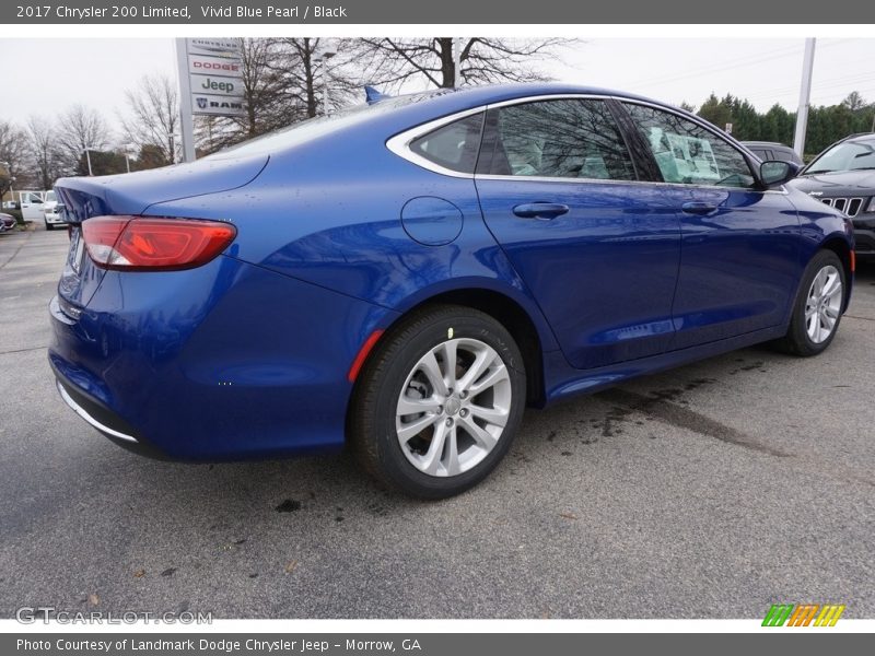 Vivid Blue Pearl / Black 2017 Chrysler 200 Limited