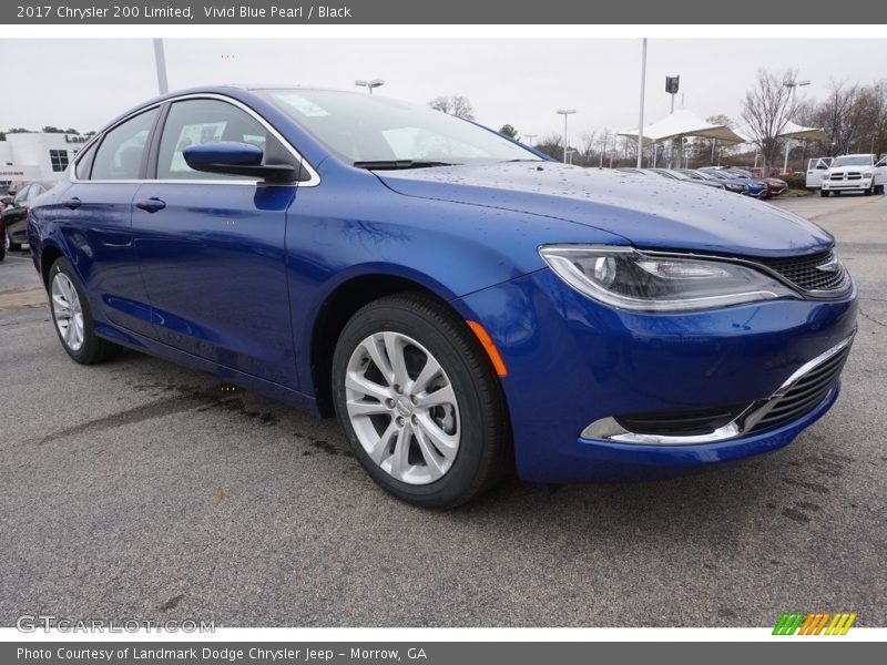 Vivid Blue Pearl / Black 2017 Chrysler 200 Limited