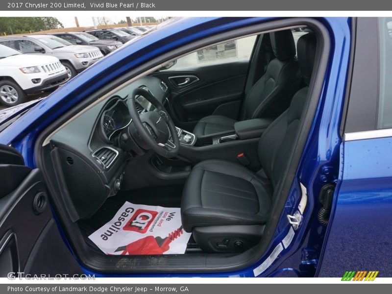 Vivid Blue Pearl / Black 2017 Chrysler 200 Limited