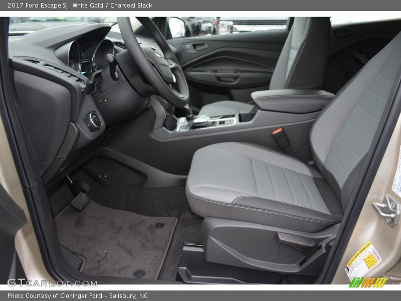 White Gold / Charcoal Black 2017 Ford Escape S