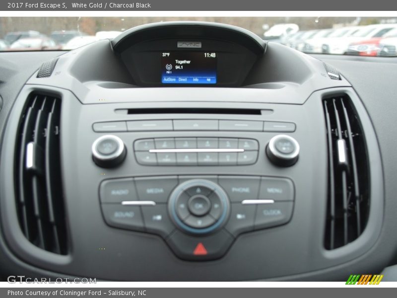 White Gold / Charcoal Black 2017 Ford Escape S