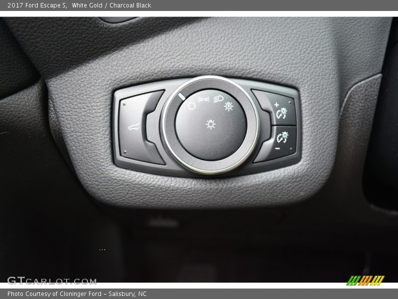 White Gold / Charcoal Black 2017 Ford Escape S