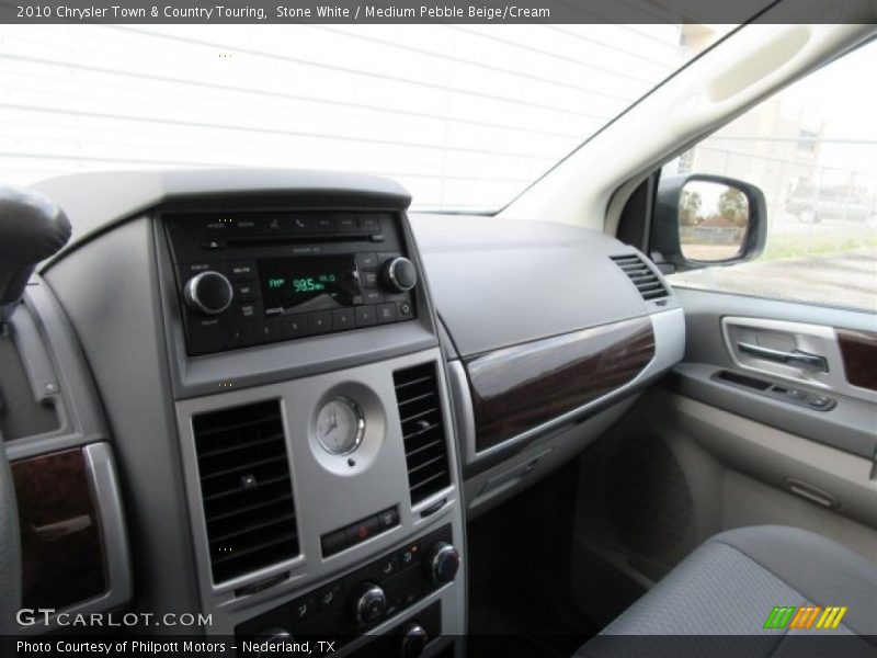 Stone White / Medium Pebble Beige/Cream 2010 Chrysler Town & Country Touring