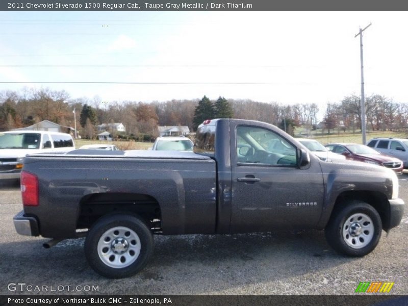 Taupe Gray Metallic / Dark Titanium 2011 Chevrolet Silverado 1500 Regular Cab