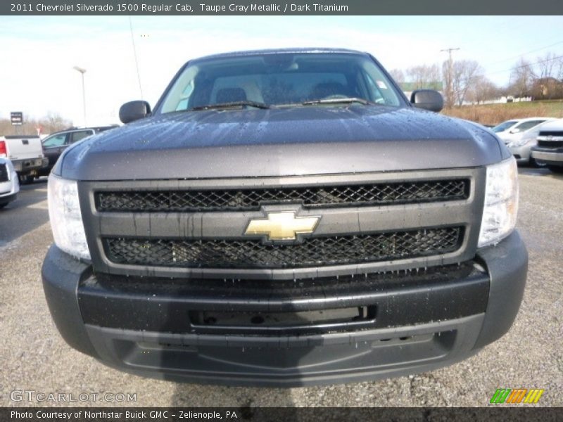 Taupe Gray Metallic / Dark Titanium 2011 Chevrolet Silverado 1500 Regular Cab