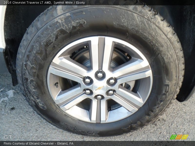 Summit White / Ebony 2016 Chevrolet Traverse LT AWD